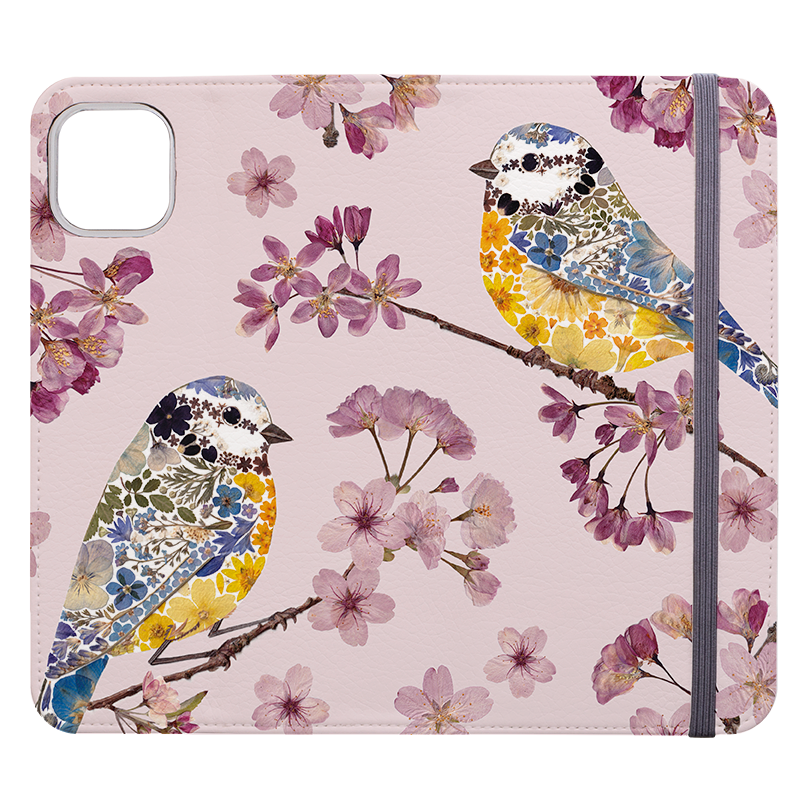 Floral Birds 1 Wallet Case By Helen Ahpornsiri