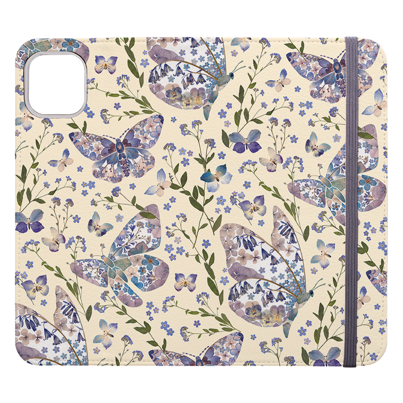 Floral Butterflies 1 Wallet Case By Helen Ahpornsiri