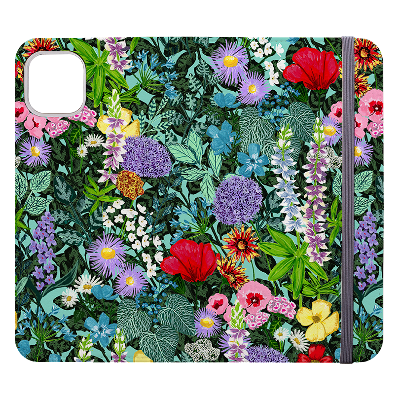 Floral I Wallet Case By Abby Jacobs