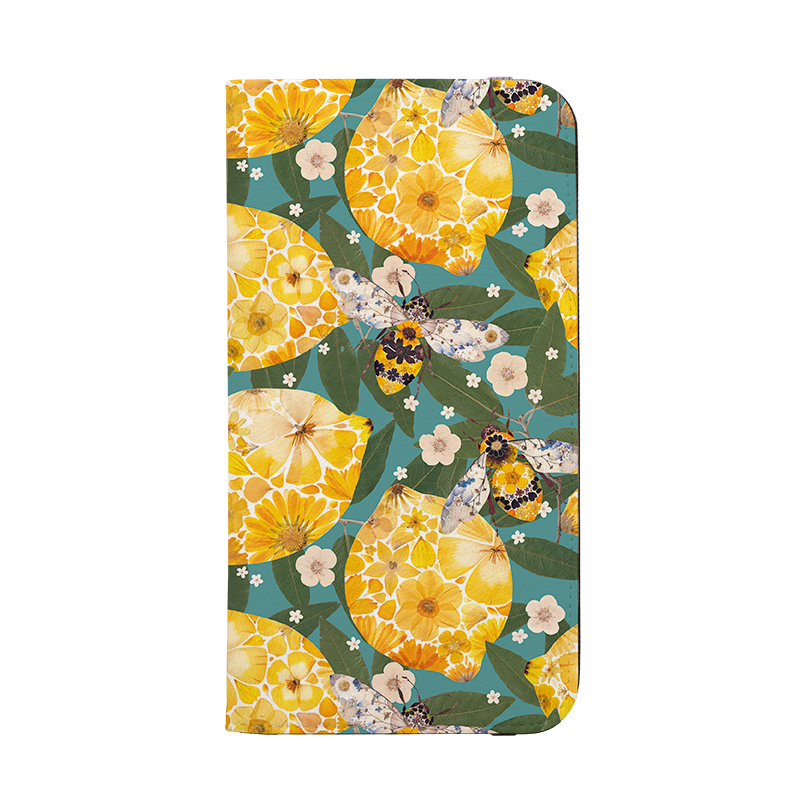 Floral Lemons 1 Wallet Case By Helen Ahpornsiri