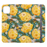 Floral Lemons 1 Wallet Case By Helen Ahpornsiri
