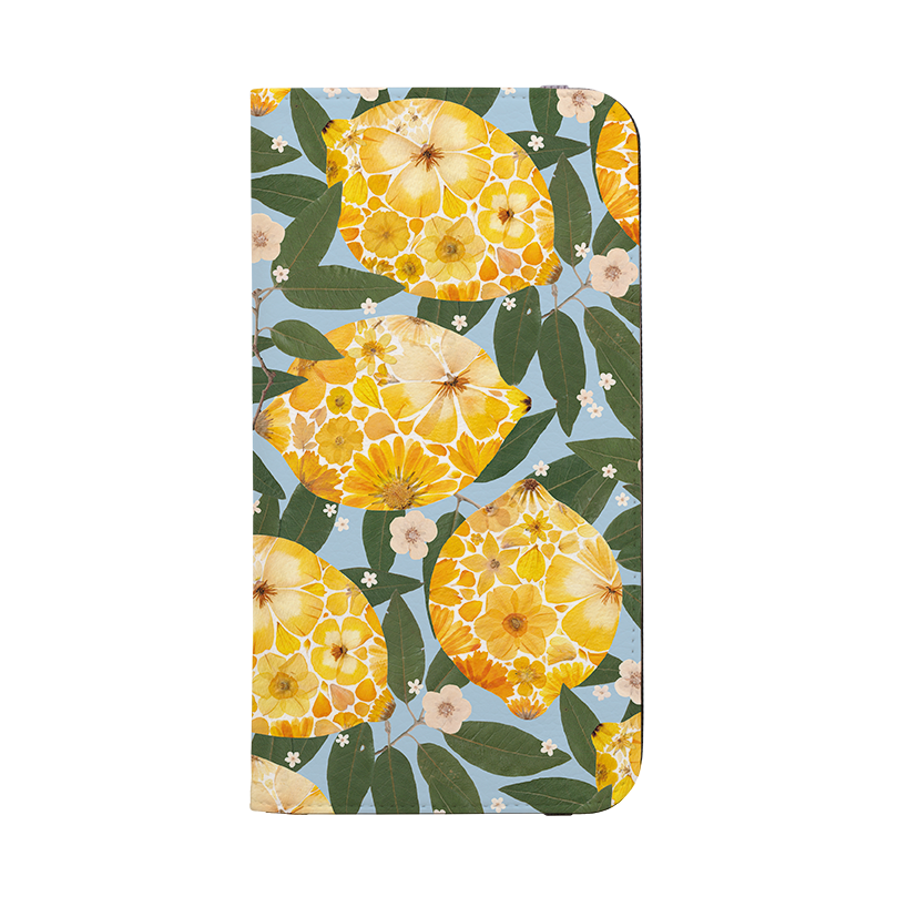 Floral Lemons 2 Wallet Case By Helen Ahpornsiri