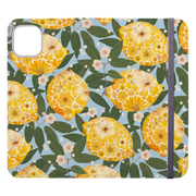 Floral Lemons 2 Wallet Case By Helen Ahpornsiri