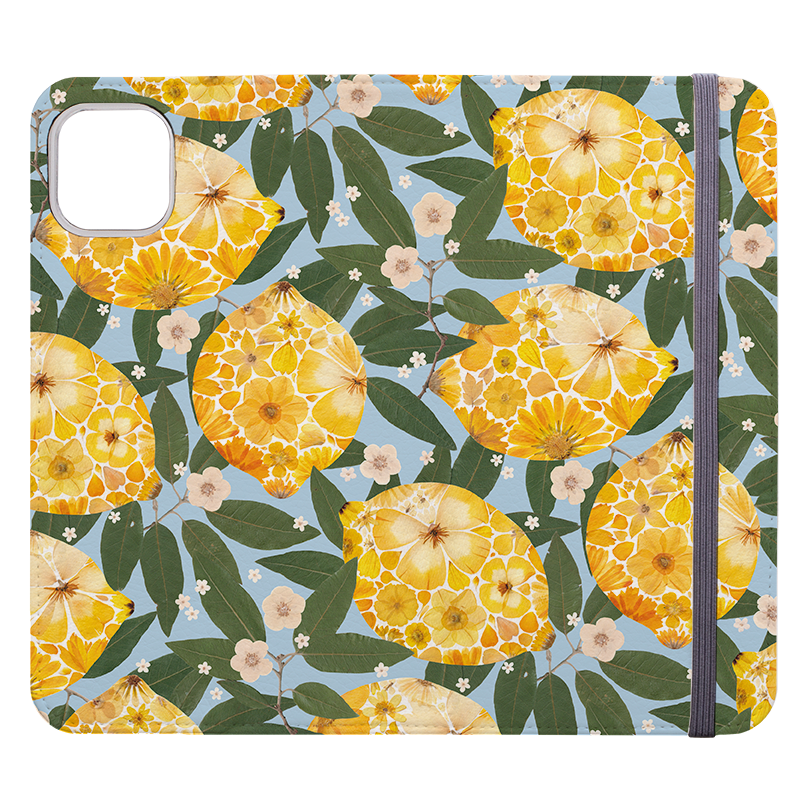 Floral Lemons 2 Wallet Case von Helen Ahpornsiri