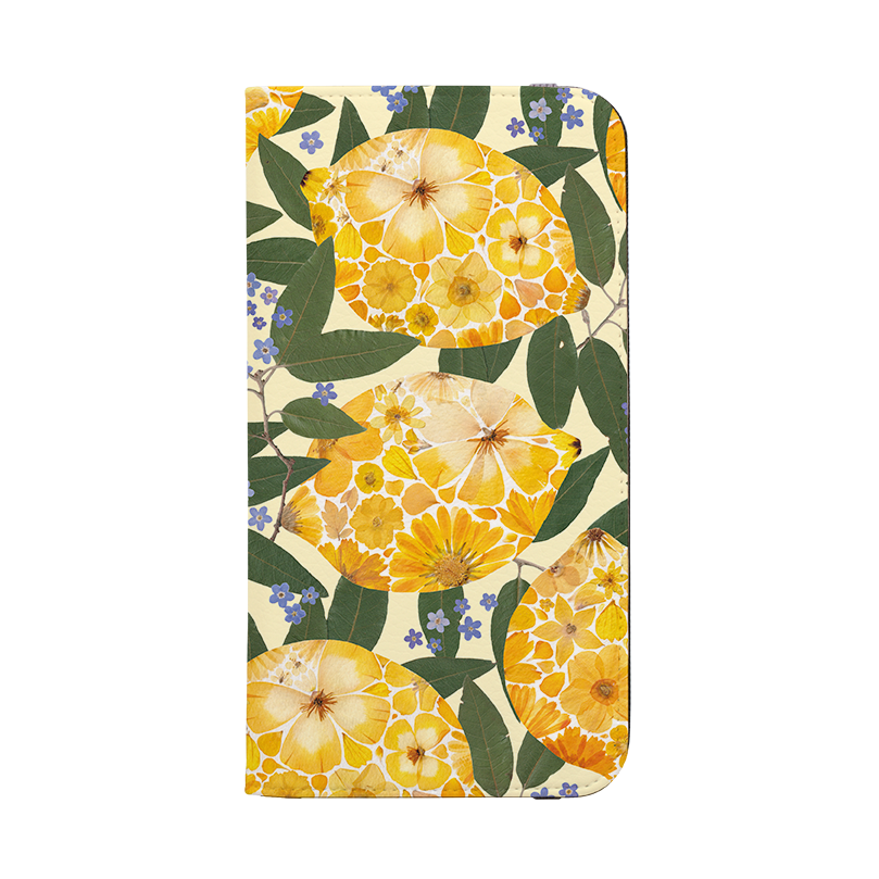 Floral Lemons 3 Wallet Case By Helen Ahpornsiri