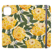 Floral Lemons 3 Wallet Case By Helen Ahpornsiri