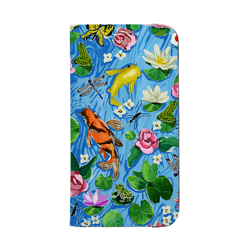 Floral Pond Wallet Case By Abby Jacobs
