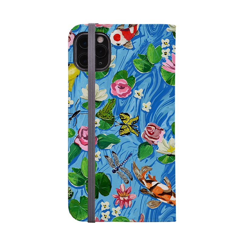 Floral Pond Wallet Case By Abby Jacobs