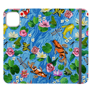 Floral Pond Wallet Case By Abby Jacobs
