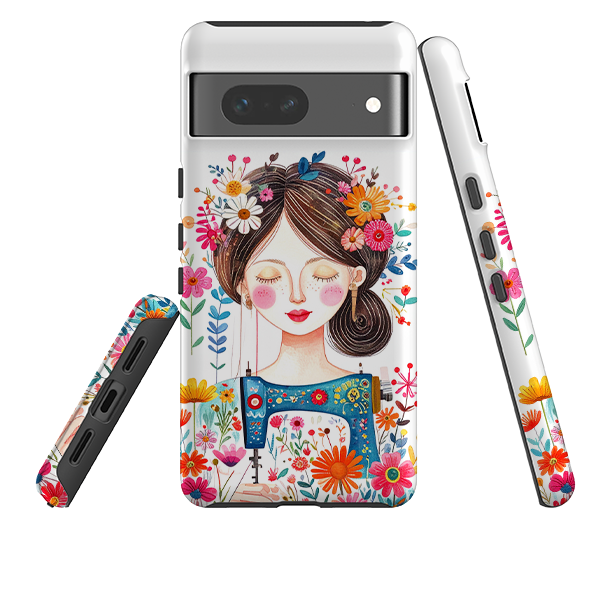 Google Tough Case - Floral Sewing Lady