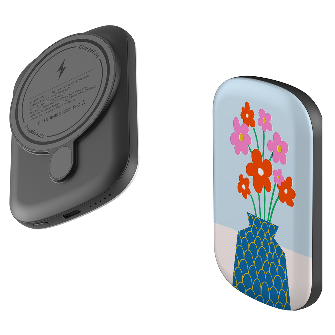 MagSafe Power Bank - Floral Vase II