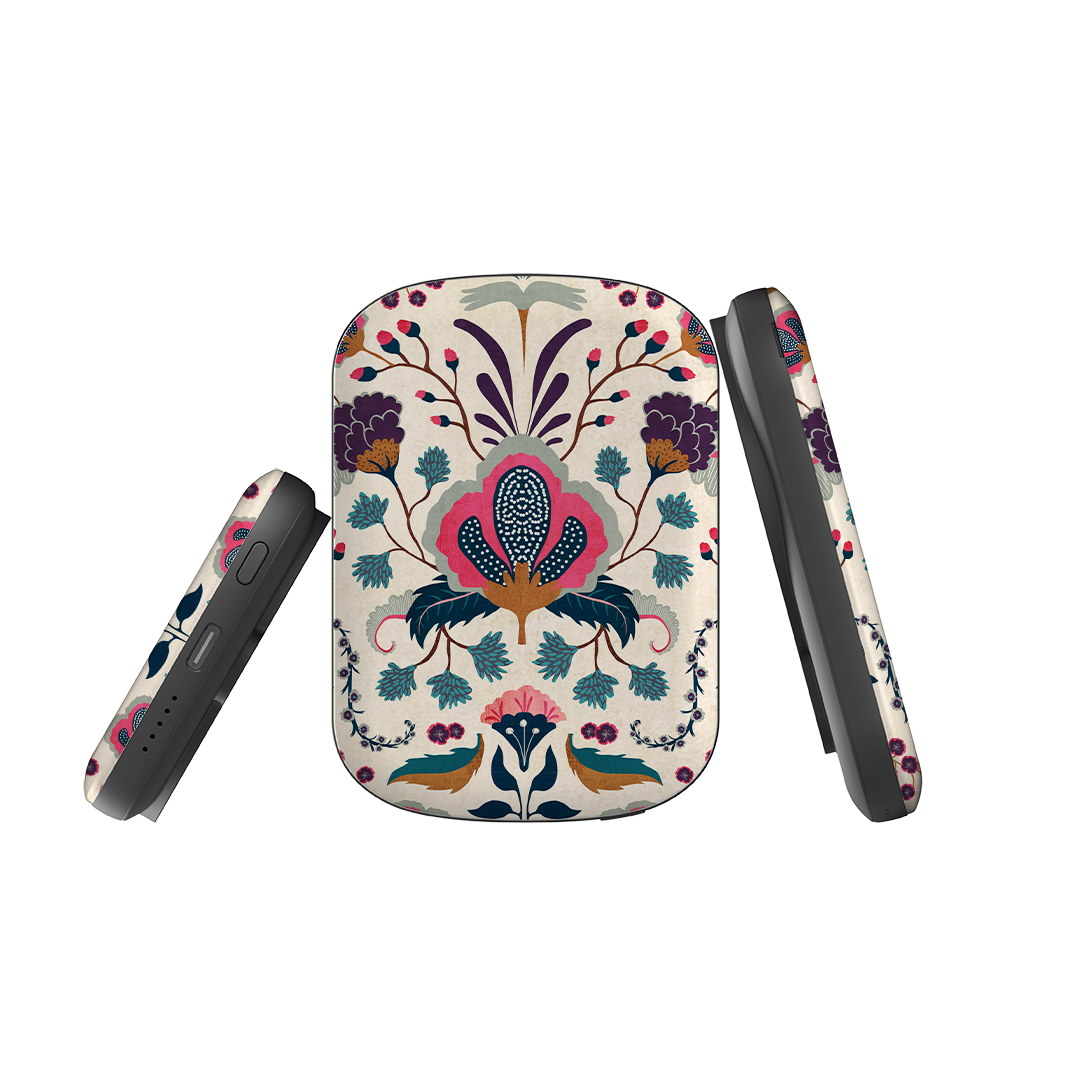 MagSafe Power Bank - Folk Floral By Katherine Quinn