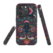 iPhone MagSafe Tough Case - Folk Floral II By Katherine Quinn
