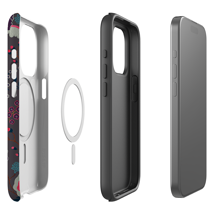iPhone MagSafe Tough Case - Folk Floral II By Katherine Quinn
