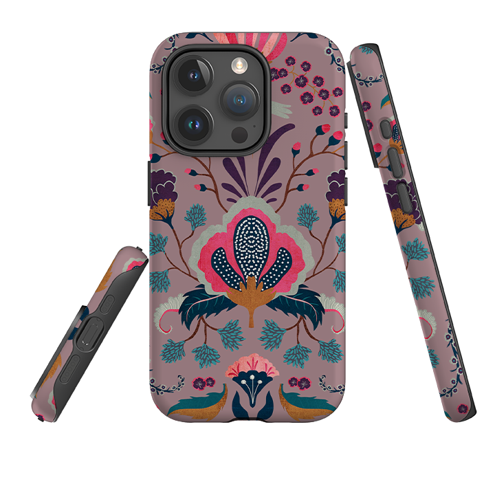 iPhone Tough Case - Folk Floral III By Katherine Quinn