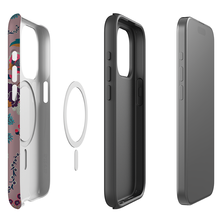 iPhone MagSafe Tough Case - Folk Floral III By Katherine Quinn