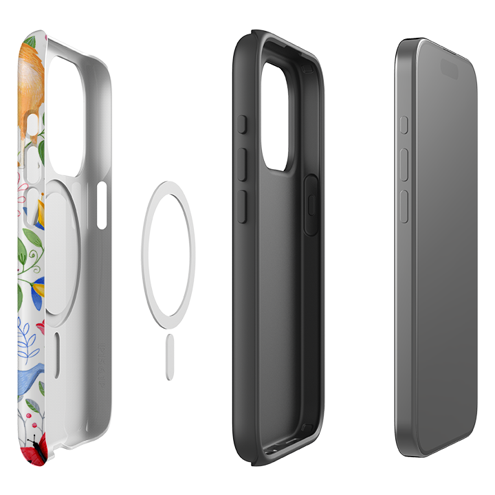 iPhone MagSafe Tough Case - Folk Garden By Bex Parkin
