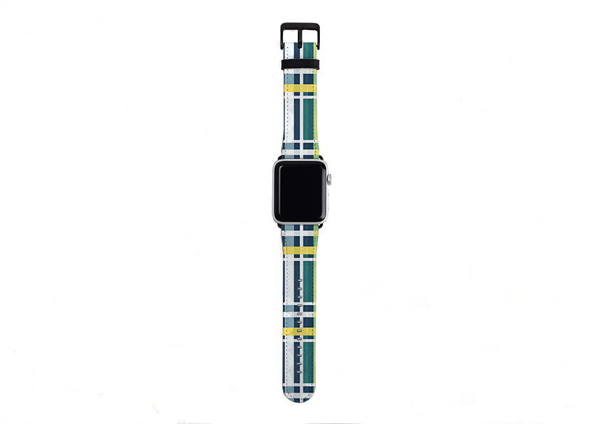 Forest Gingham Apple Watch Strap