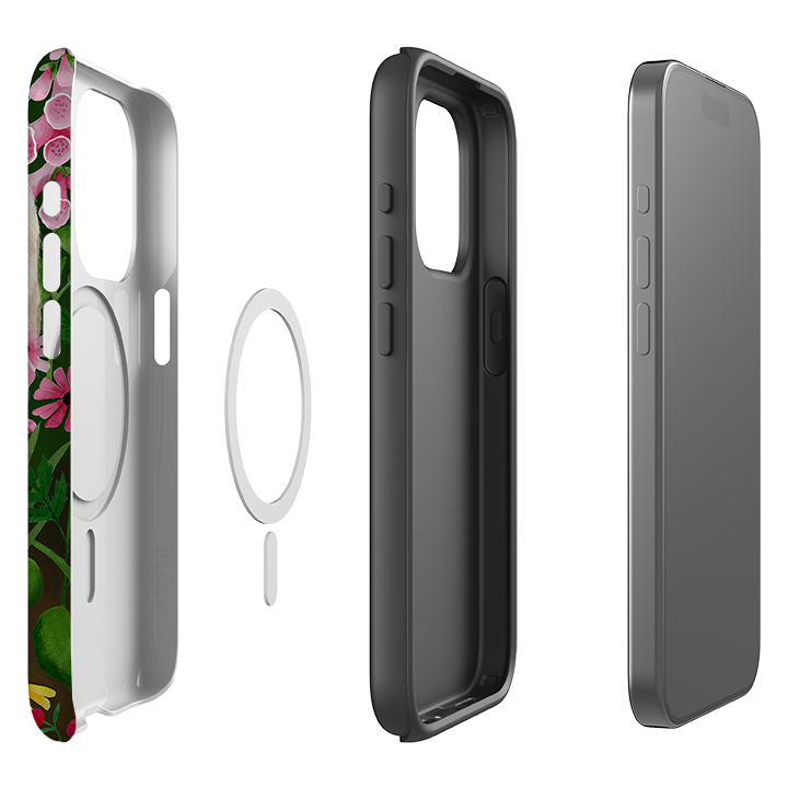 iPhone MagSafe Tough Case -  Fox and Foxgloves By Bex Parkin