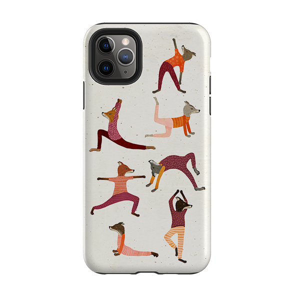 iPhone Tough Case - Fox Yoga By Katherine Quinn