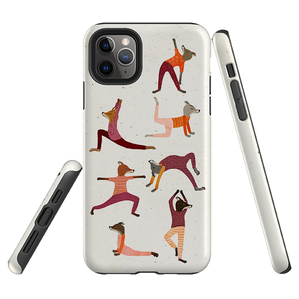 iPhone Tough Case - Fox Yoga By Katherine Quinn
