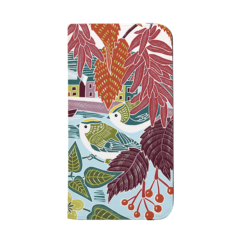 Goldcrests Harbour Wallet Case By Kate Heiss