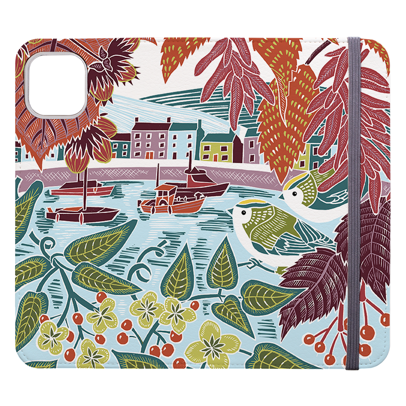 Goldcrests Harbour Wallet Case By Kate Heiss