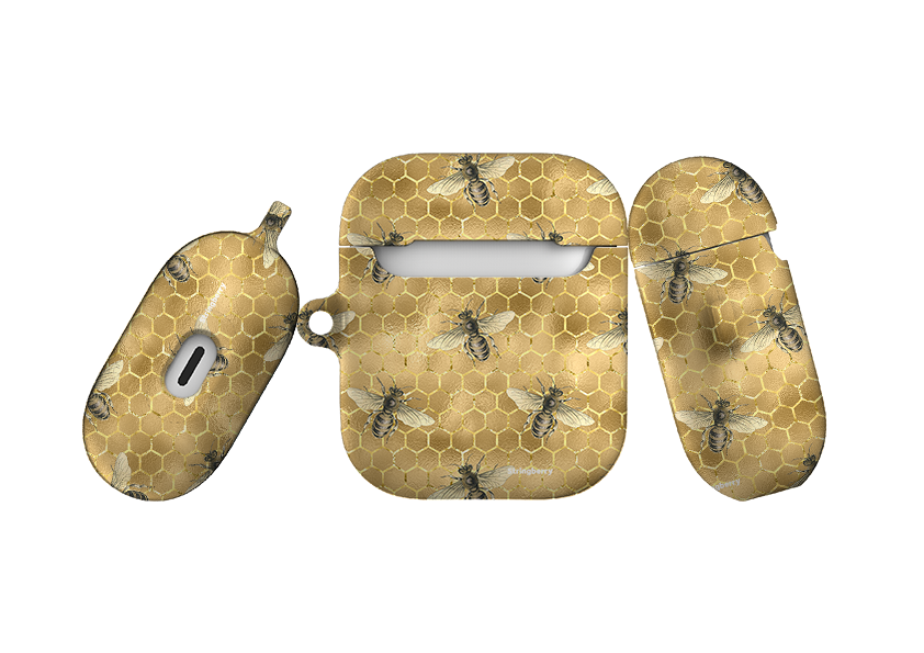 Golden Bees Airpod Case ( Gen 1 & 2 )