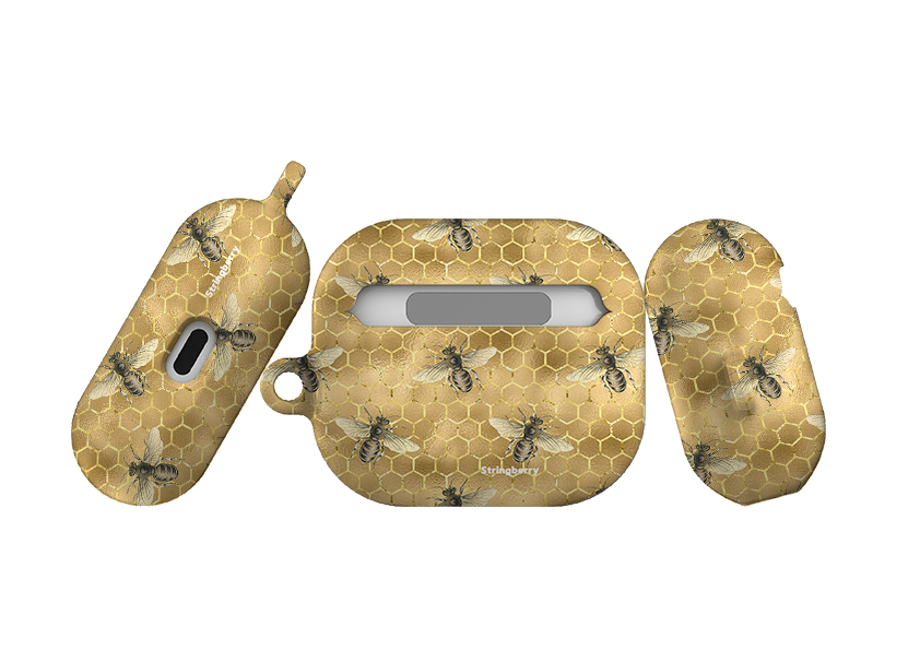 Golden Bees Airpod Case Gen 4
