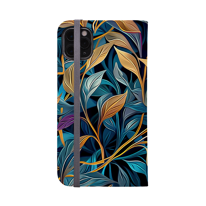 Golden Leaves Wallet Case