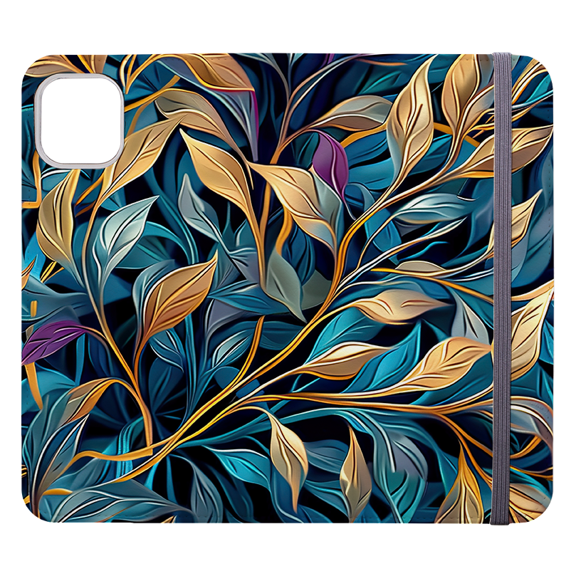 Golden Leaves Wallet Case