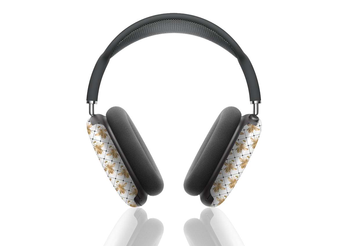 Калъф за Airpod Max Golden White Bees