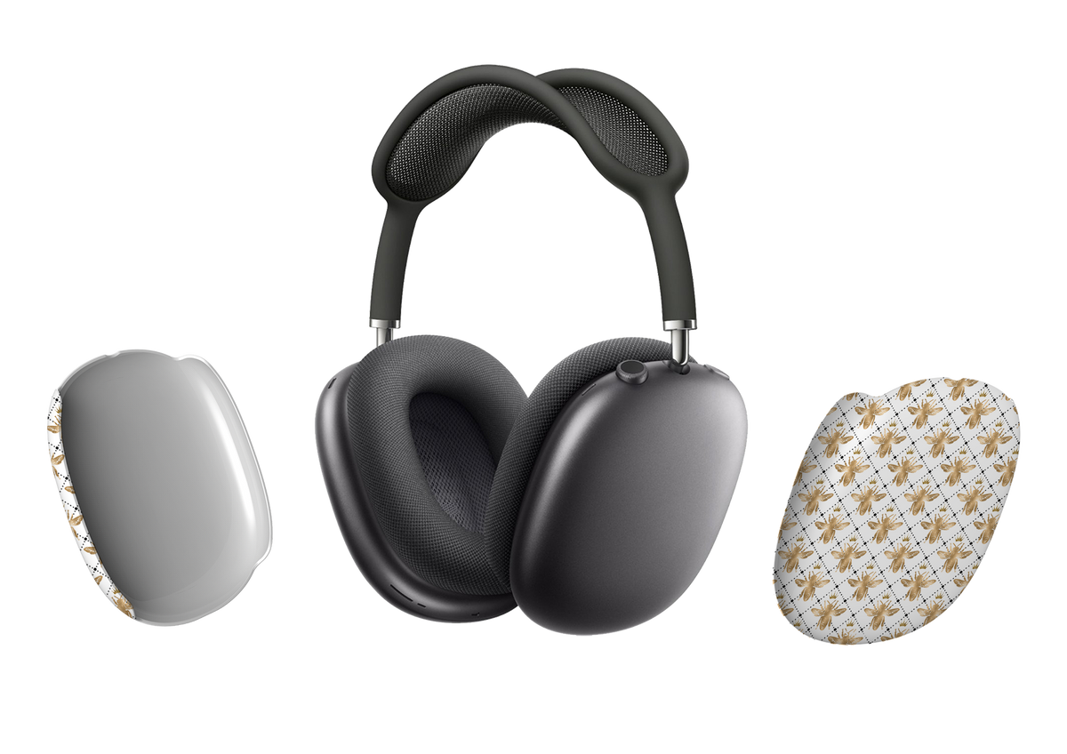 Калъф за Airpod Max Golden White Bees