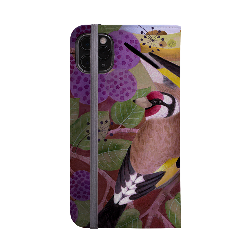 Goldfinches Wallet Case By Bex Parkin