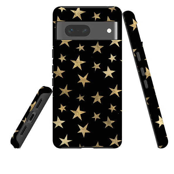 Google Tough Case - Black and Gold Stars