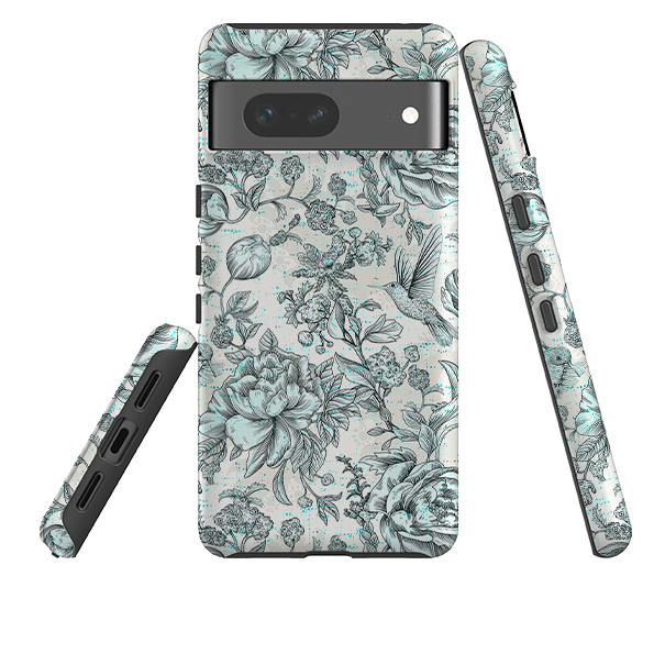 Google Tough Case - Blue peonies