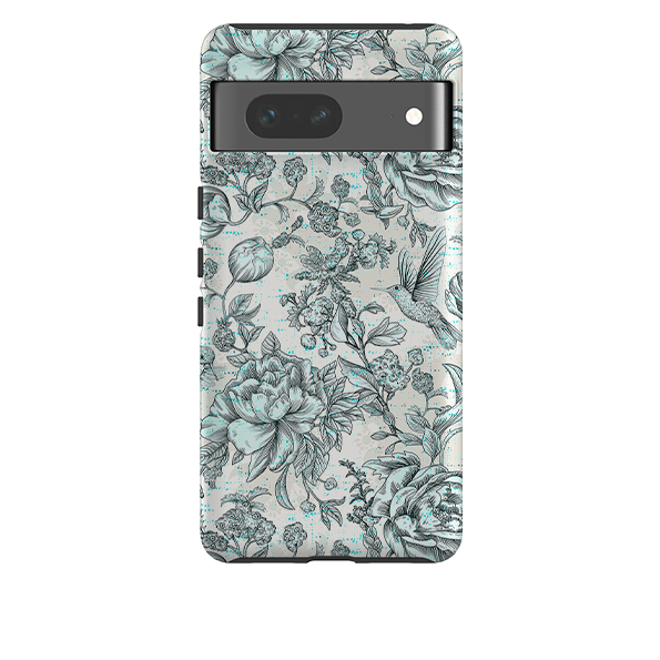 Google Tough Case - Blue peonies