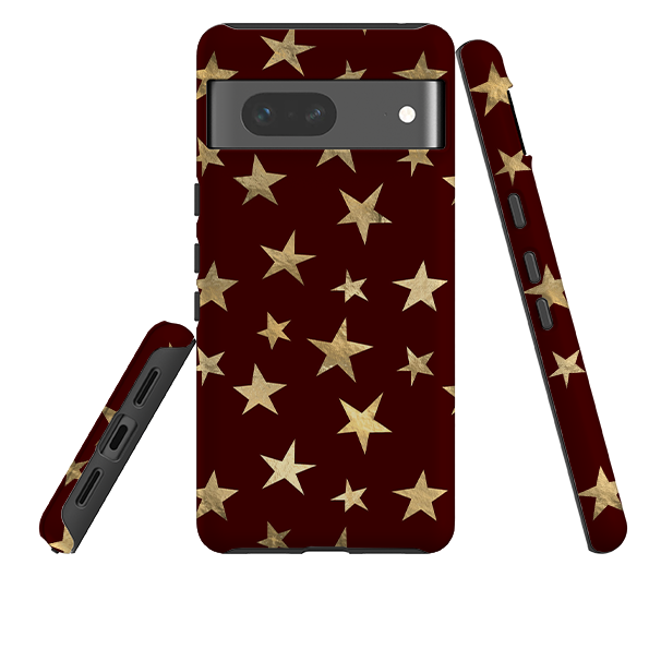 Google Tough Case - Brown and Gold Stars