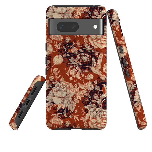 Google Tough Case - Brown Peonies