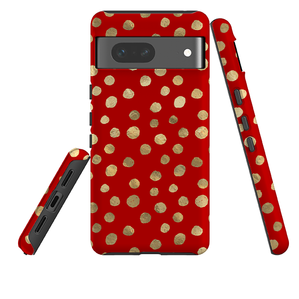 Google Tough Case - Burgundy and Gold Stars