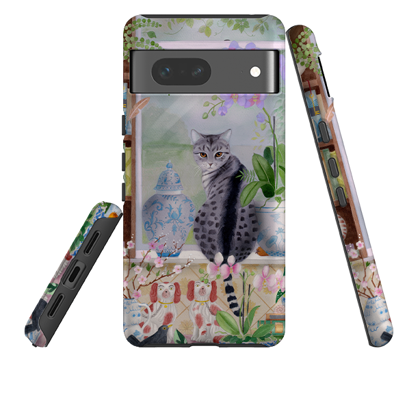 Google Tough Case - Katze im Fenster von Bex Parkin