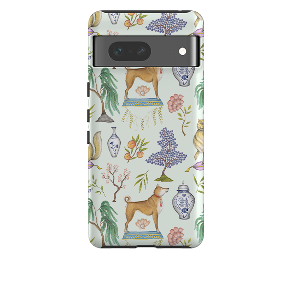Google Tough Case -  Chinoiserie Menagerie Green By Catherine Rowe