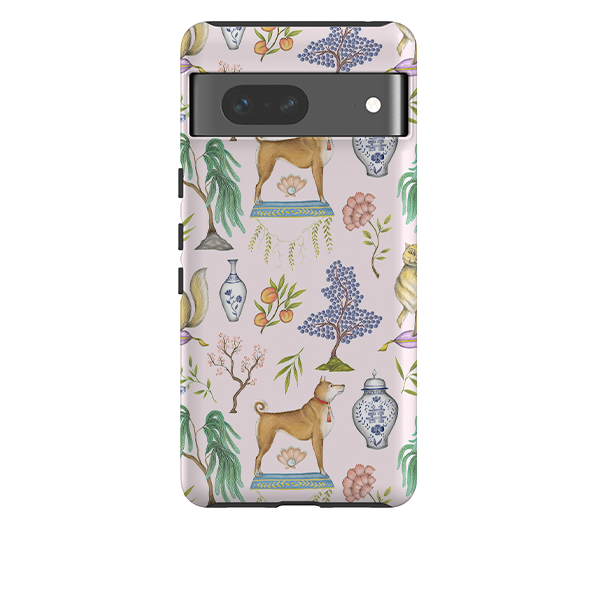 Google Tough Case -  Chinoiserie Menagerie Pink By Catherine Rowe