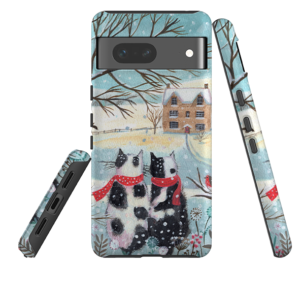 Google Tough Case - Christmas Cats By Mary Stubberfield