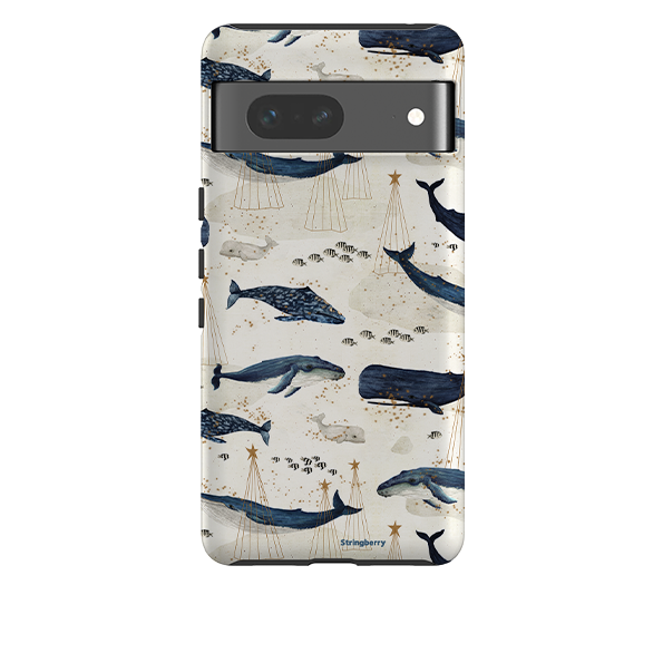 Google Tough Case -  Christmas Whale III By Katherine Rowe