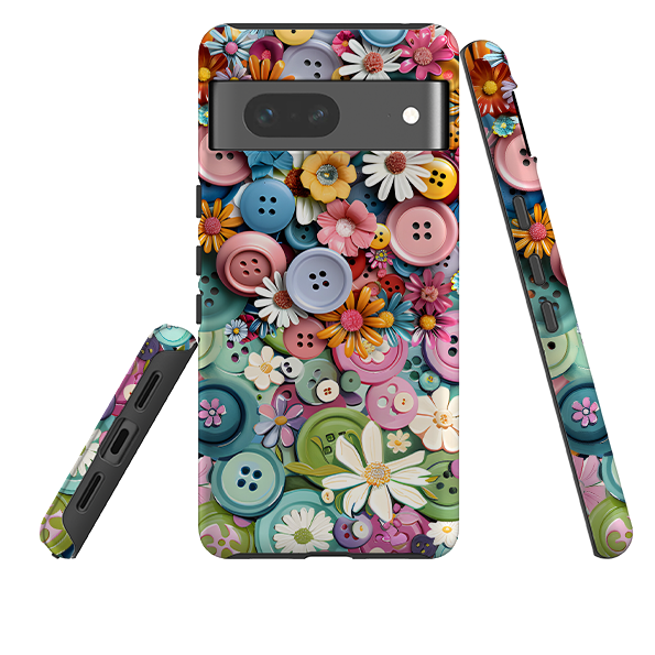 Google Tough Case - Floral Buttons