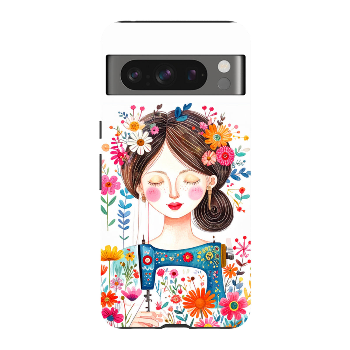 Google Tough Case - Floral Sewing Lady