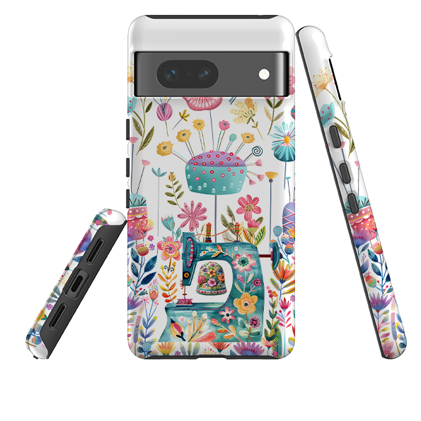 Google Tough Case - Floral Sewing Machine