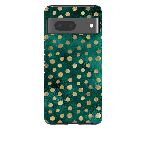 Google Tough Case - Forest and Gold Dots