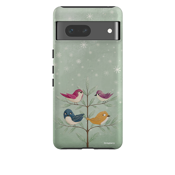 Google Tough Case -  Garden Birds Aqua By Maja Lindberg